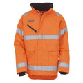 Orange - Front - Yoko Unisex Hi-Vis Fontaine Storm Jacket