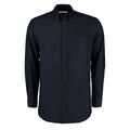 French Navy - Front - Kustom Kit Mens Workplace Long Sleeve Oxford Shirt