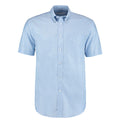 Light Blue - Front - Kustom Kit Mens Workplace Short Sleeve Oxford Shirt