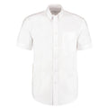 White - Front - Kustom Kit Mens Workplace Short Sleeve Oxford Shirt
