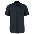 French Navy - Front - Kustom Kit Mens Workplace Short Sleeve Oxford Shirt