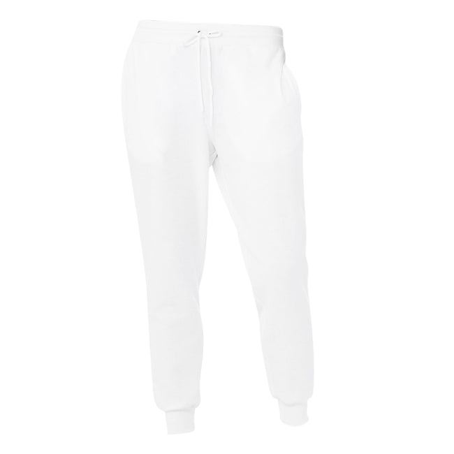 White - Front - Bella + Canvas Unisex Adults Jogger Sweatpants