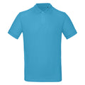 Very Turquoise - Front - B&C Collection Mens Inspire Polo Shirt
