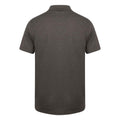 Heather Charcoal - Back - Henbury Mens Coolplus® Pique Polo Shirt