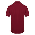 Burgundy - Back - Henbury Mens Coolplus® Pique Polo Shirt