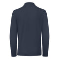 Navy - Back - B&C Collection Mens Long Sleeve Polo Shirt