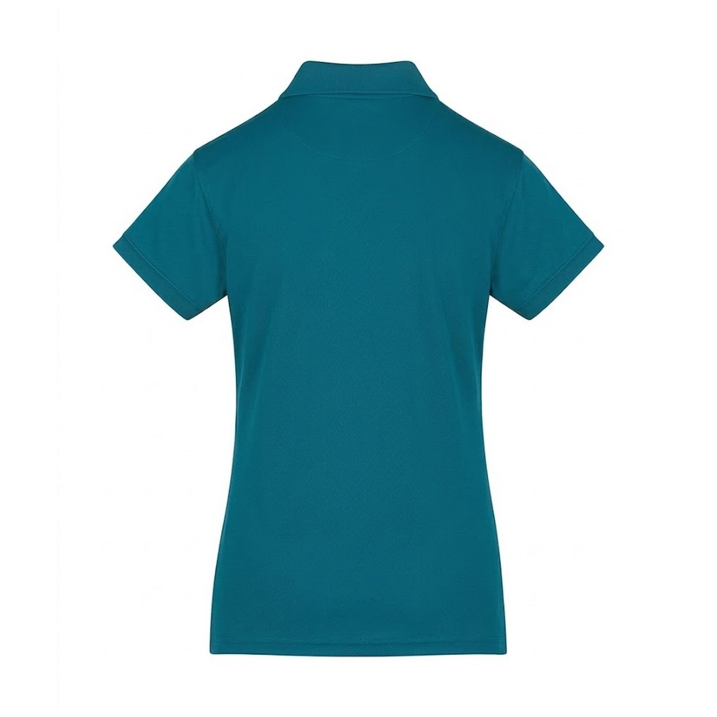 Teal - Back - Henbury Womens-Ladies Coolplus® Fitted Polo Shirt