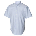 Blue - Front - Henbury Mens Short Sleeve Classic Oxford Work Shirt