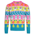 Multicoloured - Front - Christmas Shop Adults Unisex Multi Character Christmas Jumper