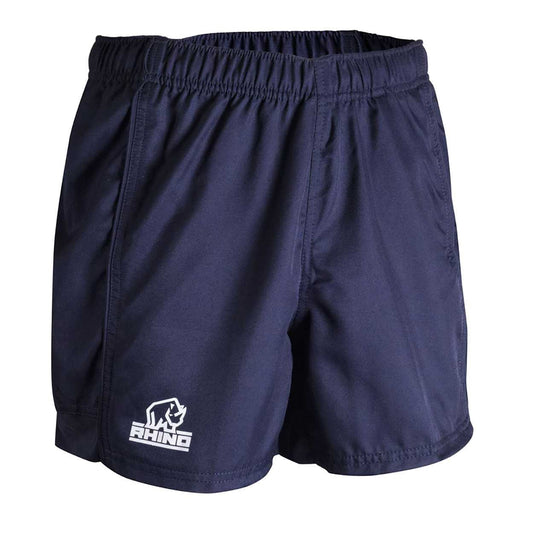 Navy - Front - Rhino Mens Auckland Rugby Shorts