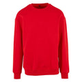City Red - Front - Build Your Brand Mens Crew Neck Plain Sweatshirt