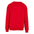 City Red - Back - Build Your Brand Mens Crew Neck Plain Sweatshirt