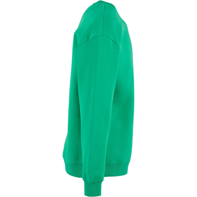 Grass Green - Side - Build Your Brand Mens Crew Neck Plain Sweatshirt