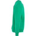 Grass Green - Side - Build Your Brand Mens Crew Neck Plain Sweatshirt