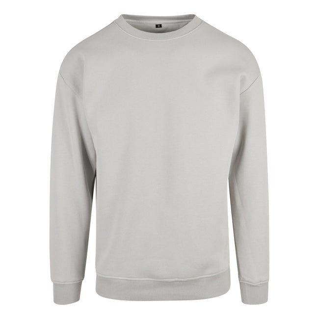 Light Asphalt - Front - Build Your Brand Mens Crew Neck Plain Sweatshirt