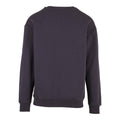 Navy - Back - Build Your Brand Mens Crew Neck Plain Sweatshirt