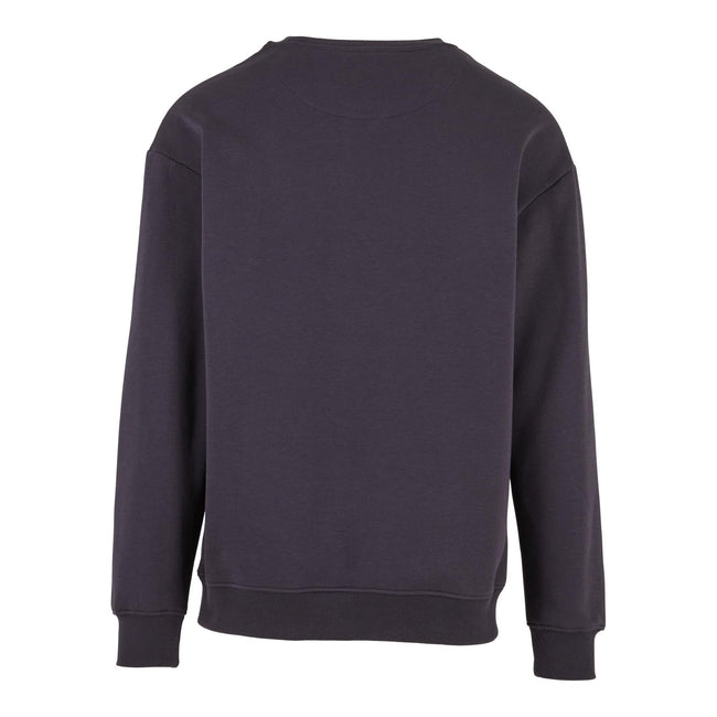 Navy - Back - Build Your Brand Mens Crew Neck Plain Sweatshirt