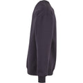 Navy - Side - Build Your Brand Mens Crew Neck Plain Sweatshirt
