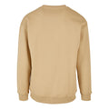 Union Beige - Back - Build Your Brand Mens Crew Neck Plain Sweatshirt
