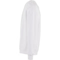 White - Side - Build Your Brand Mens Crew Neck Plain Sweatshirt