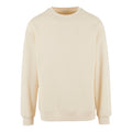White Sand - Front - Build Your Brand Mens Crew Neck Plain Sweatshirt