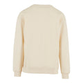 White Sand - Back - Build Your Brand Mens Crew Neck Plain Sweatshirt