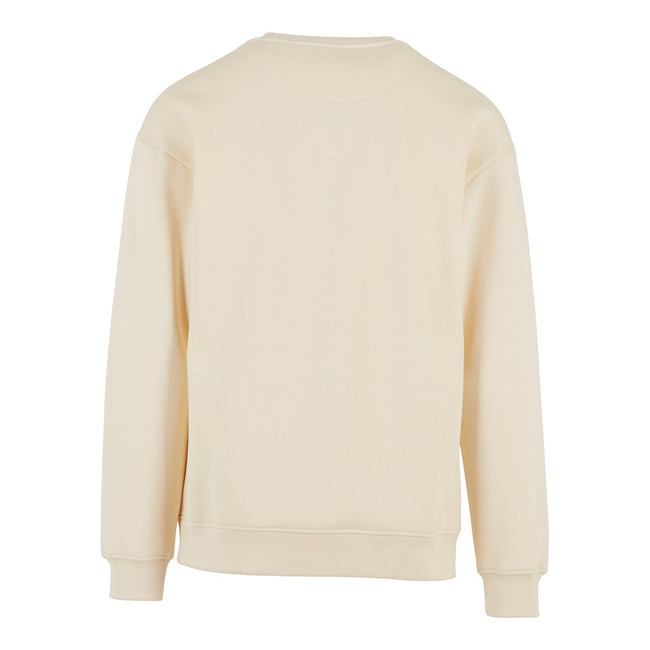 White Sand - Back - Build Your Brand Mens Crew Neck Plain Sweatshirt