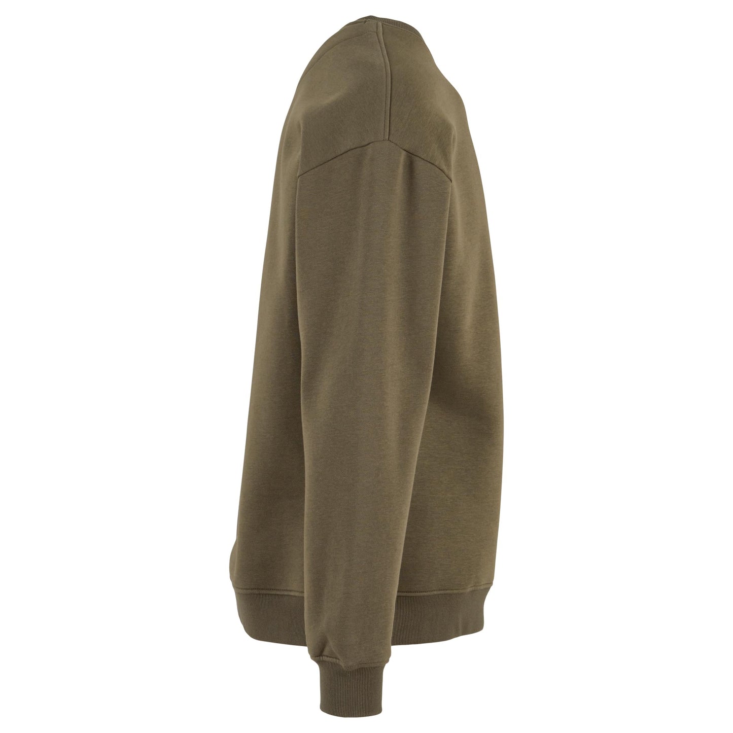 Olive - Lifestyle - Build Your Brand Mens Crew Neck Plain Sweatshirt