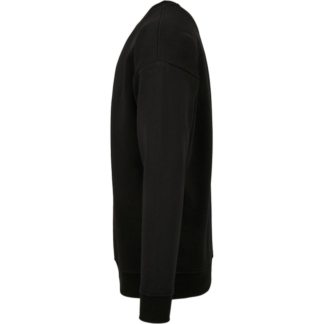 Black - Lifestyle - Build Your Brand Mens Crew Neck Plain Sweatshirt
