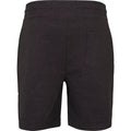 Black - Back - Build Your Brand Mens Terry Shorts