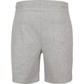 Heather Grey - Back - Build Your Brand Mens Terry Shorts