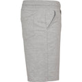 Heather Grey - Side - Build Your Brand Mens Terry Shorts