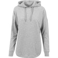 Grey - Front - Build Your Brand Womens-Ladies Oversized Hoodie
