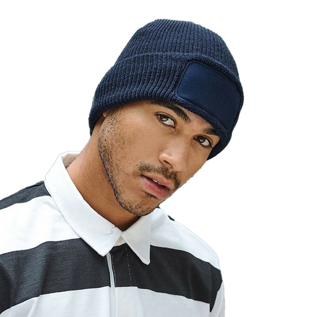 French Navy - Back - Beechfield Mens Thinsulate Printers Beanie