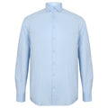 Light Blue - Front - Henbury Mens Long Sleeve Stretch Shirt