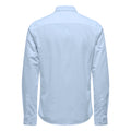 Light Blue - Back - Henbury Mens Long Sleeve Stretch Shirt