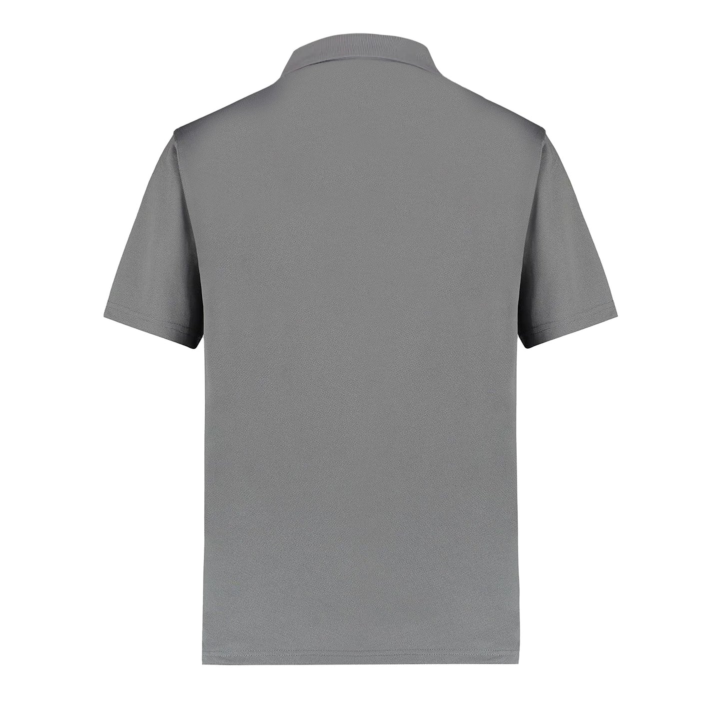 Charcoal - Back - Kustom Kit Mens Cooltex Plus Pique Polo