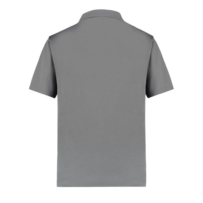 Charcoal - Back - Kustom Kit Mens Cooltex Plus Pique Polo