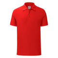 Red - Front - Fruit Of The Loom Mens Iconic Polo Shirt