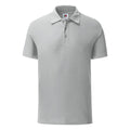 Zinc - Front - Fruit Of The Loom Mens Iconic Polo Shirt