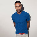 Royal Blue - Side - Fruit Of The Loom Mens Iconic Polo Shirt