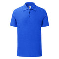 Heather Royal - Front - Fruit Of The Loom Mens Iconic Polo Shirt