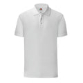 White - Front - Fruit Of The Loom Mens Iconic Polo Shirt
