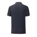 Deep Navy - Back - Fruit Of The Loom Mens Iconic Polo Shirt