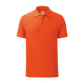 Flame Orange - Front - Fruit Of The Loom Mens Iconic Polo Shirt