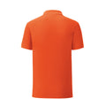 Flame Orange - Back - Fruit Of The Loom Mens Iconic Polo Shirt