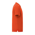 Flame Orange - Side - Fruit Of The Loom Mens Iconic Polo Shirt