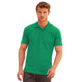 Heather Green - Back - Fruit Of The Loom Mens Iconic Polo Shirt