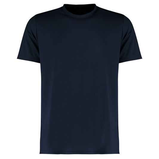 Navy - Front - Kustom Kit Mens Cooltex Plus Wicking T-Shirt
