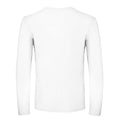 White - Back - B&C Mens #E150 Long Sleeve T-Shirt